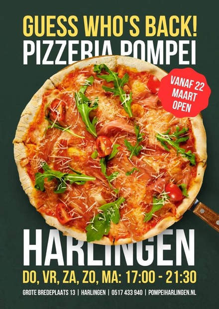 Heropening Pizzeria Pompeï Harlingen!