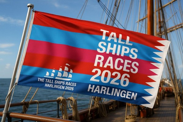 Hij wappert weer: de nieuwe Tall Ships Races Harlingen vlag!