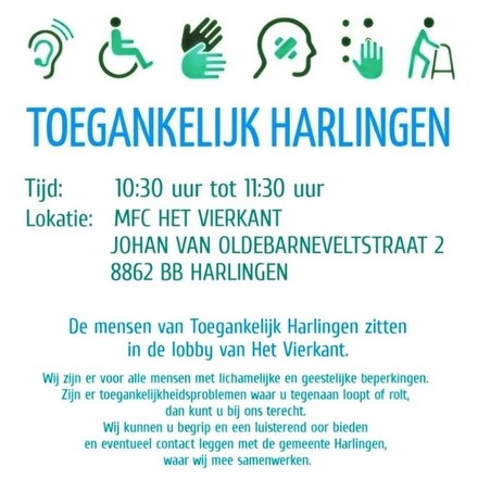 Inloopspreekuur Toegankelijk Harlingen