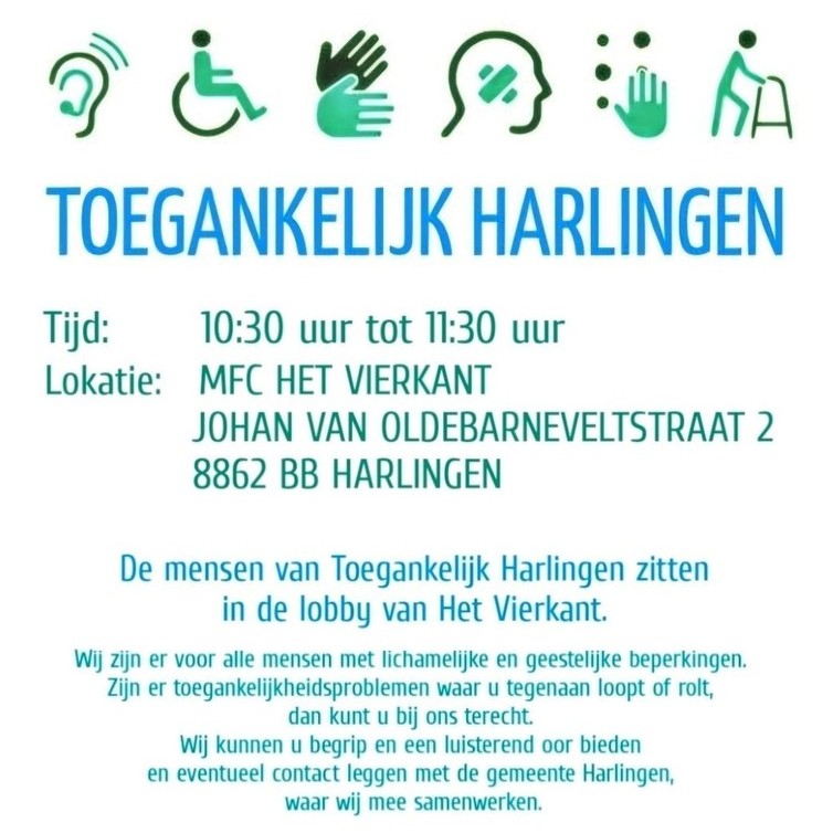Inloopspreekuur Toegankelijk Harlingen
