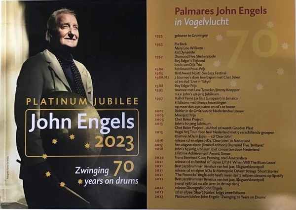 Jazzlegende John Engels viert 70-jarig jubileum in Harlingen