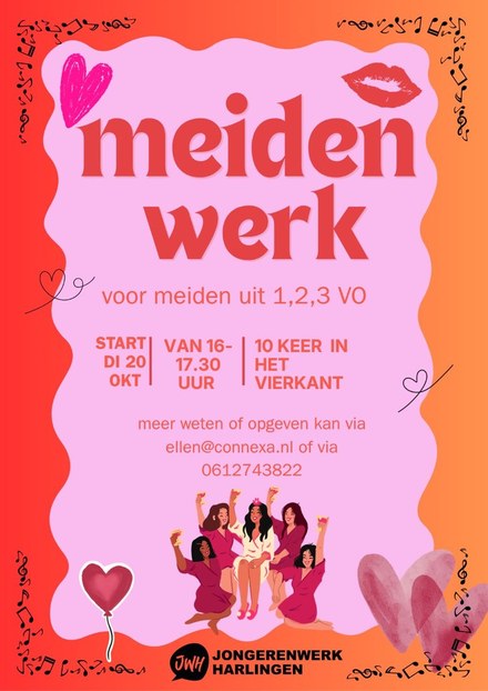 Jongerenwerk harlingen start meidengroep voor meiden uit 1,2,3 Voortgezet onderwijs