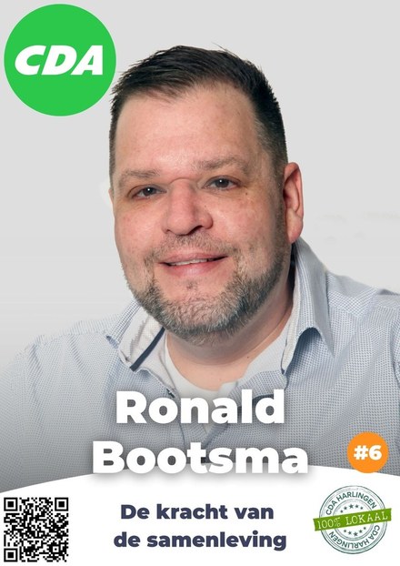 Kandidaten CDA Harlingen - #6 Ronald Bootsma