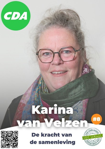 Kandidaten CDA Harlingen - #8 Karina van Velzen