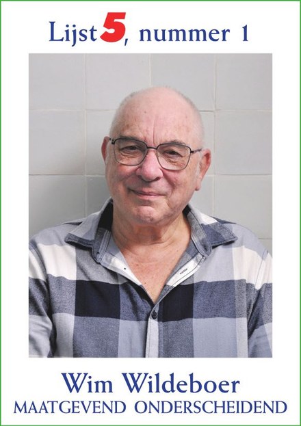 Kandidaten Wad’n Partij - #1 Wim Wildeboer