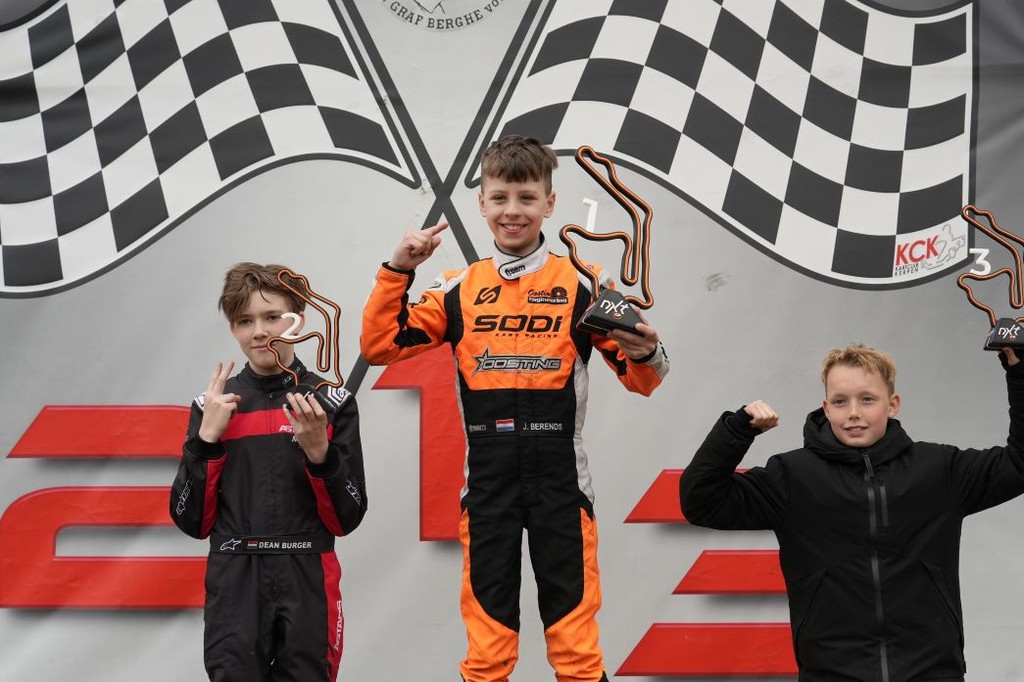 Karttalent Jari Berends pakt op indrukwekkende wijze drievoudige zege bij NXT GP in Kerpen!