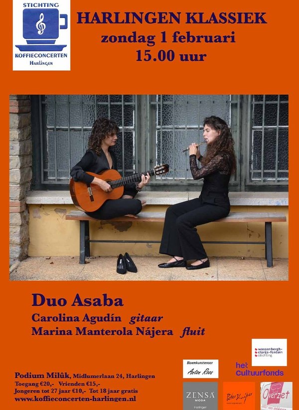 Koffieconcert met Duo Asaba in Milûk: muzikale sporen over continenten