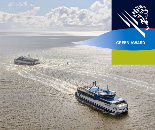 LNG-catamarans Rederij Doeksen onderscheiden met Green Award level Gold