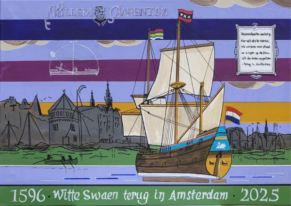 Na 429 jaar: schip van Willem Barentsz bereikt Amsterdam