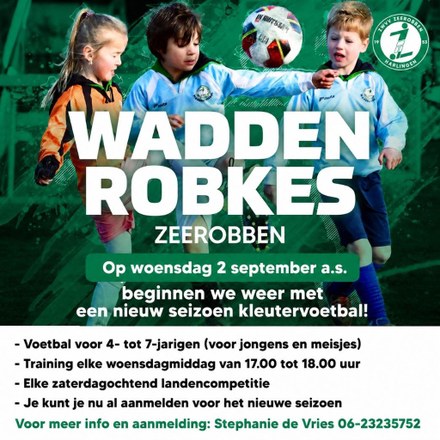 Nieuwe aanmeldingen bij de Waddenrobkes: zomerstop houdt jeugd niet tegen