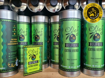 Olief Olijfolie bekroond met keurmerk GOUD