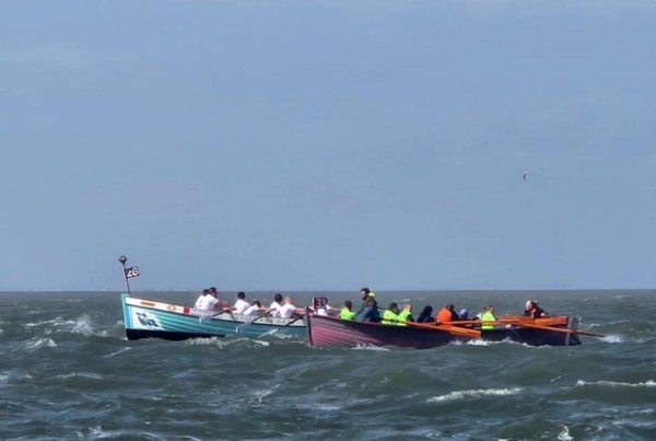 Sloeproei vereniging Okke Hel tijdens de HT-race 2025