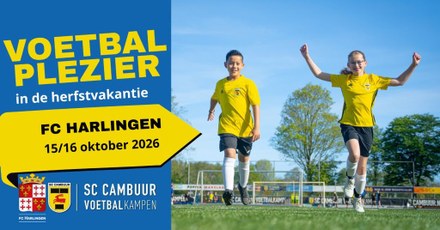 SC Cambuur komt naar fc Harlingen