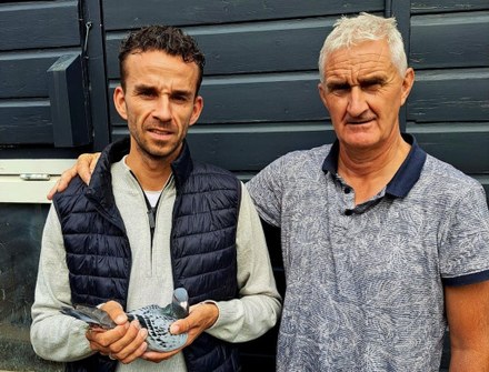 Sjoerd en Rutger Zwart winnaars van de derde jonge duiven vlucht vanuit Luykgestel