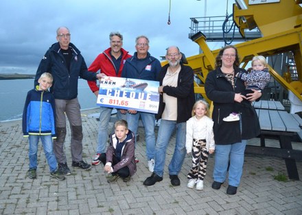 Statiegeld tijdens Tall Ships Races levert €811,65 op voor KNRM Harlingen