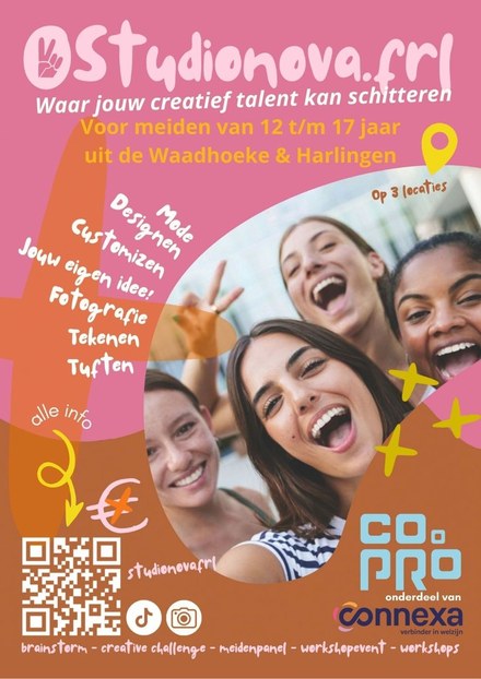 Studio NOVA: dé creatieve plek voor meiden in Harlingen en de Waadhoeke