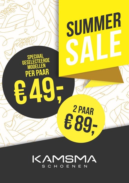 Summer Sale bij Kamsma Schoenen: scherpe deals voor zonnige dagen