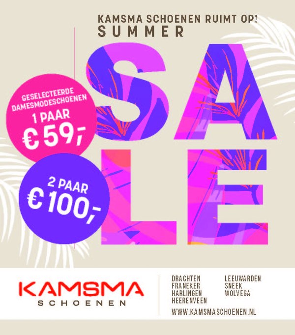 Summer Sale bij Kamsma schoenen