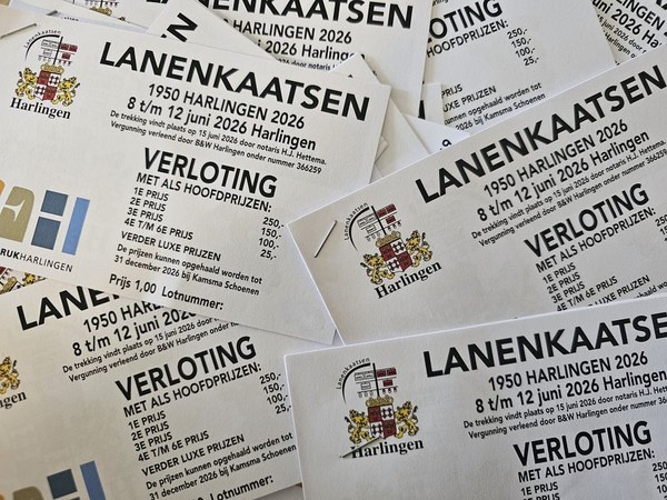 Uitslag verloting Lanenkaatsen 2026