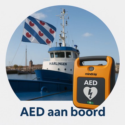 Veiligheid op zee begint in Harlingen: waarom elke schipper een AED aan boord moet hebben