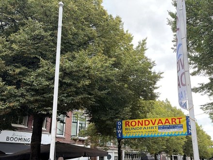 Visserijdagenvlag gestolen, schade aan vlaggenmast Kleine Voorstraat