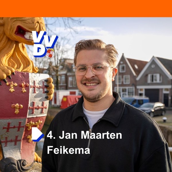 VVD Harlingen stelt kandidaten voor: #4  Jan Maarten Feikema