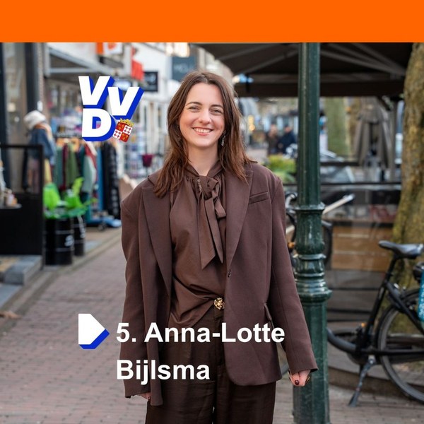 VVD Harlingen stelt kandidaten voor: #5 Anna-Lotte Bijlsma