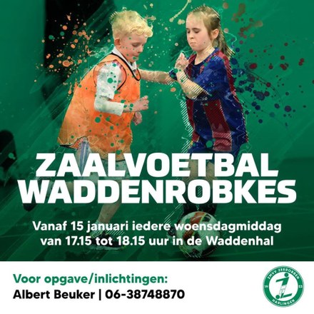 Zaalvoetbal Waddenrobkes